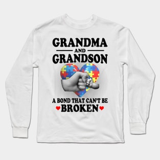 Grandma and Grandson A Bond That Can't Be Broken Long Sleeve T-Shirt